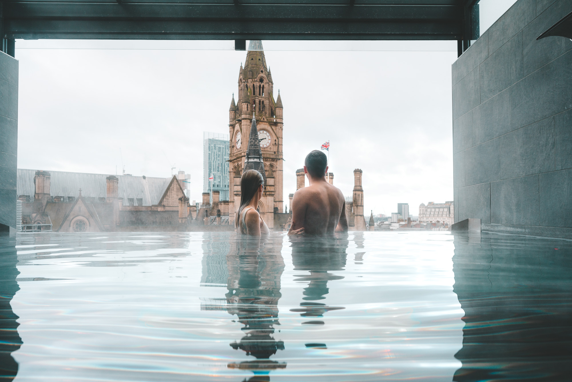 King street townhouse hotel rooftop pool city view Manchester England United Kingdom 24 Hour Guide one day Find Us Lost Selena Taylor