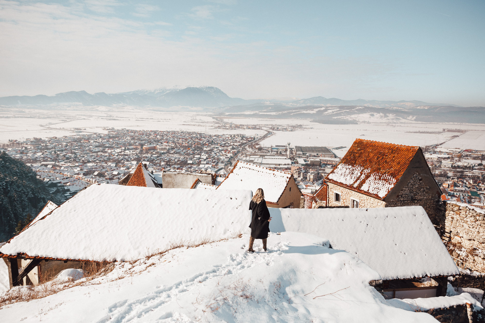 Transyvlania Romania Castle in snow via Find Us Lost