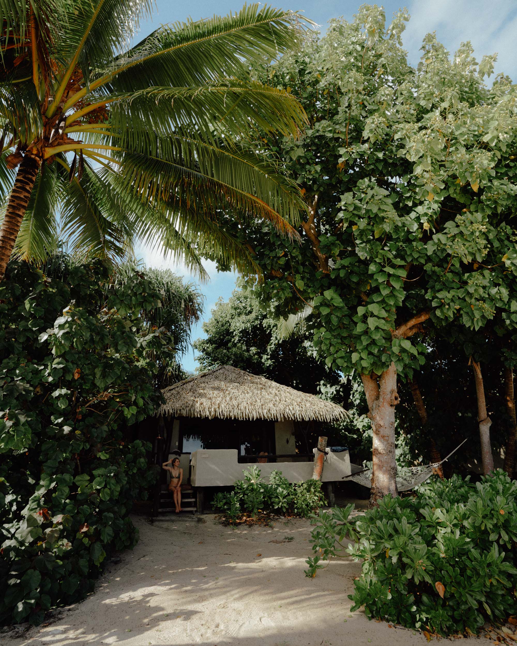 Pacific Resort Aitutaki jungle bungalow on the beach