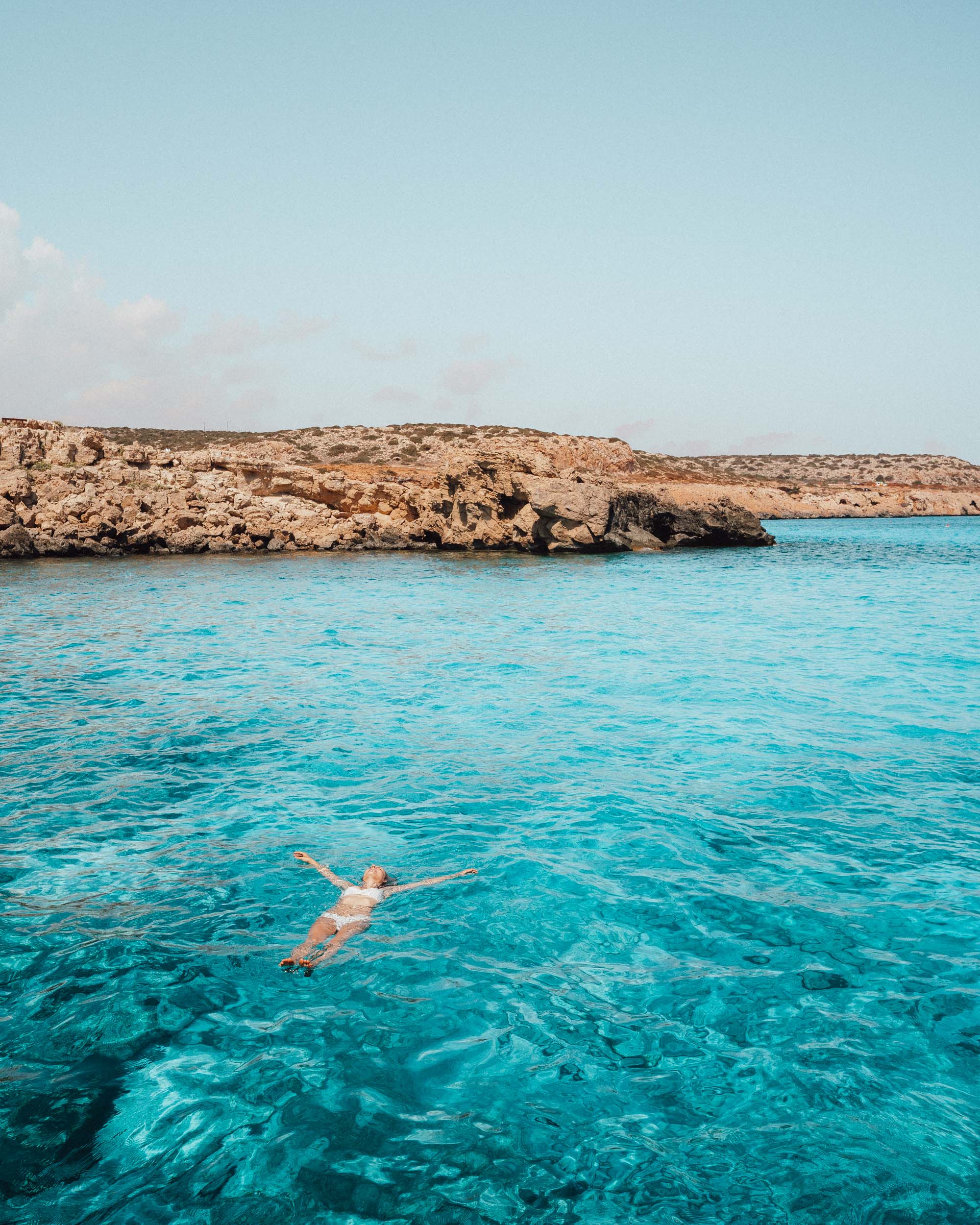 Blue water in Ayia Napa Cyprus via @finduslost