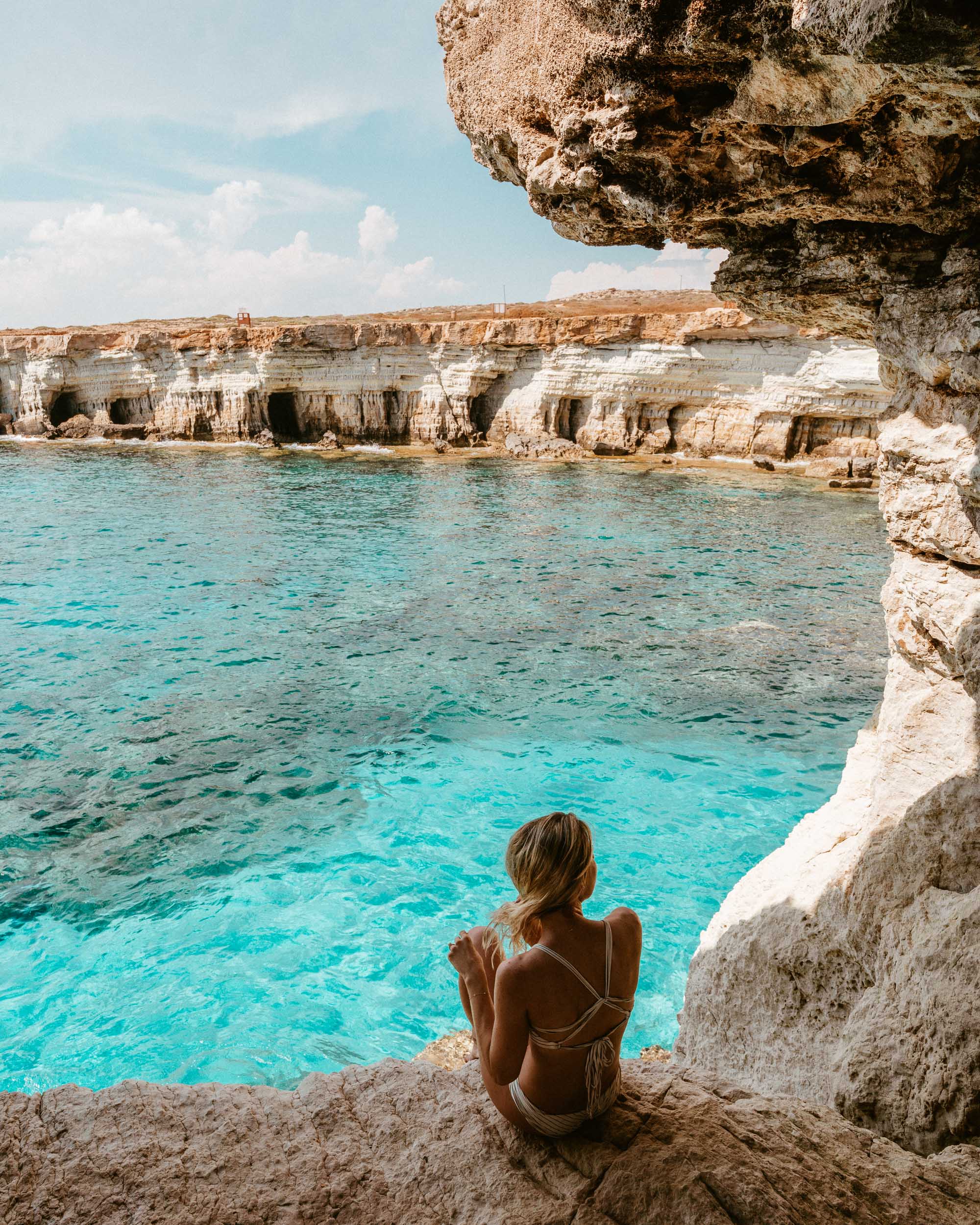 Sea caves in Ayia Napa Cyprus via @finduslost