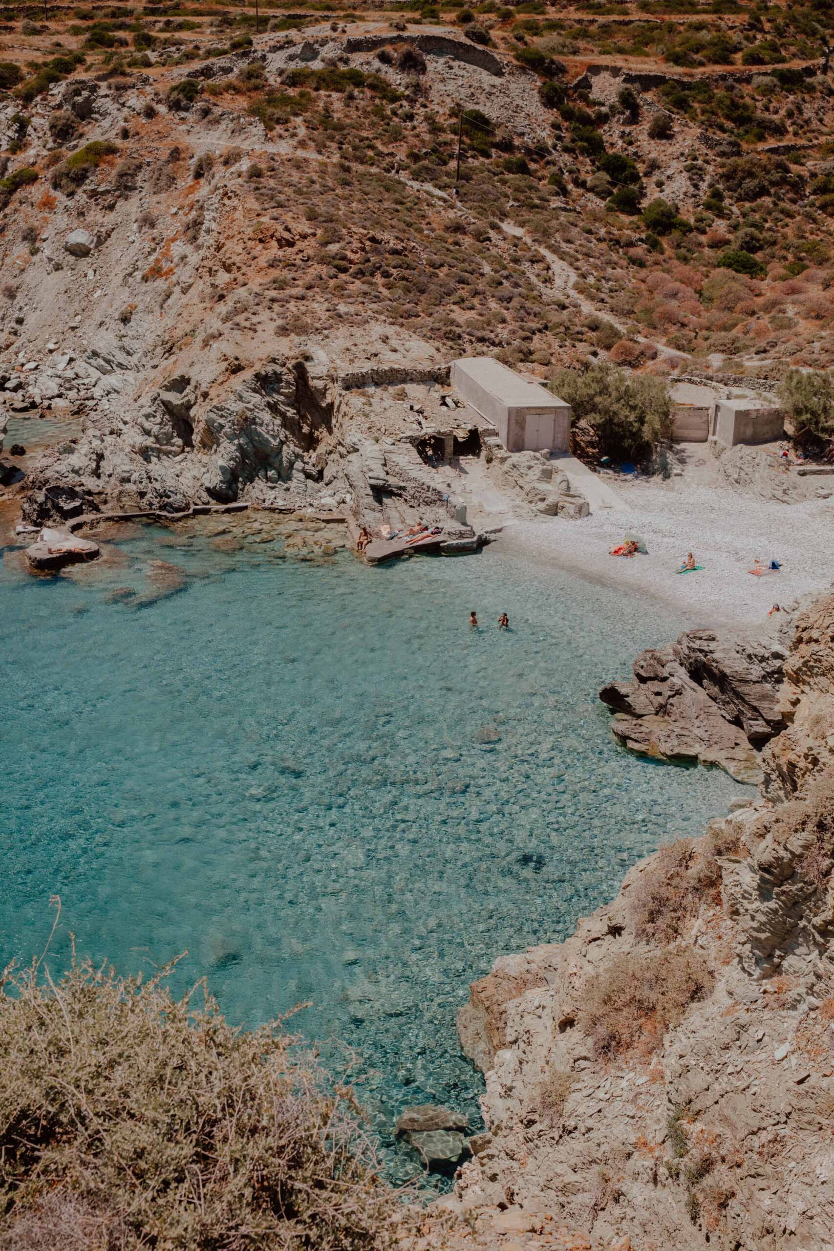 One of the best greek islands to visit - Folegandros Galifos Beach
