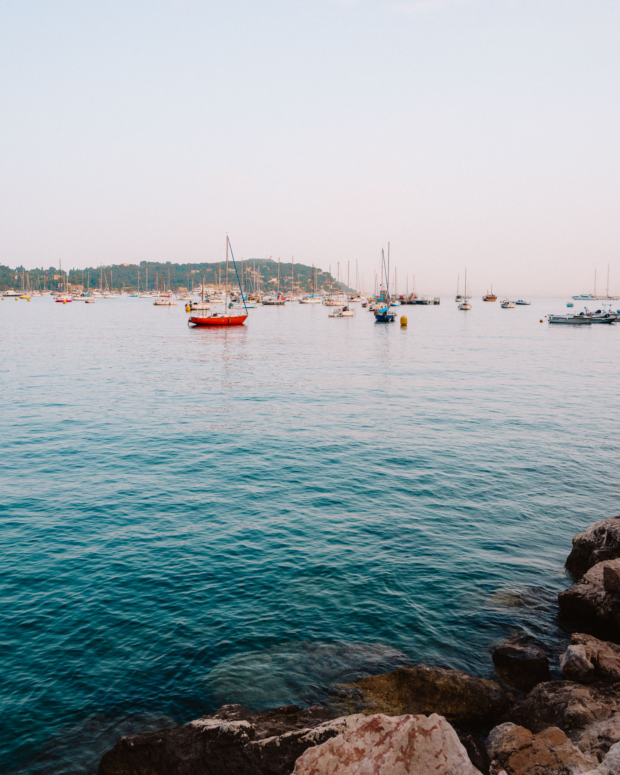 Villefranche-Sur-Mer beach in the French Riviera