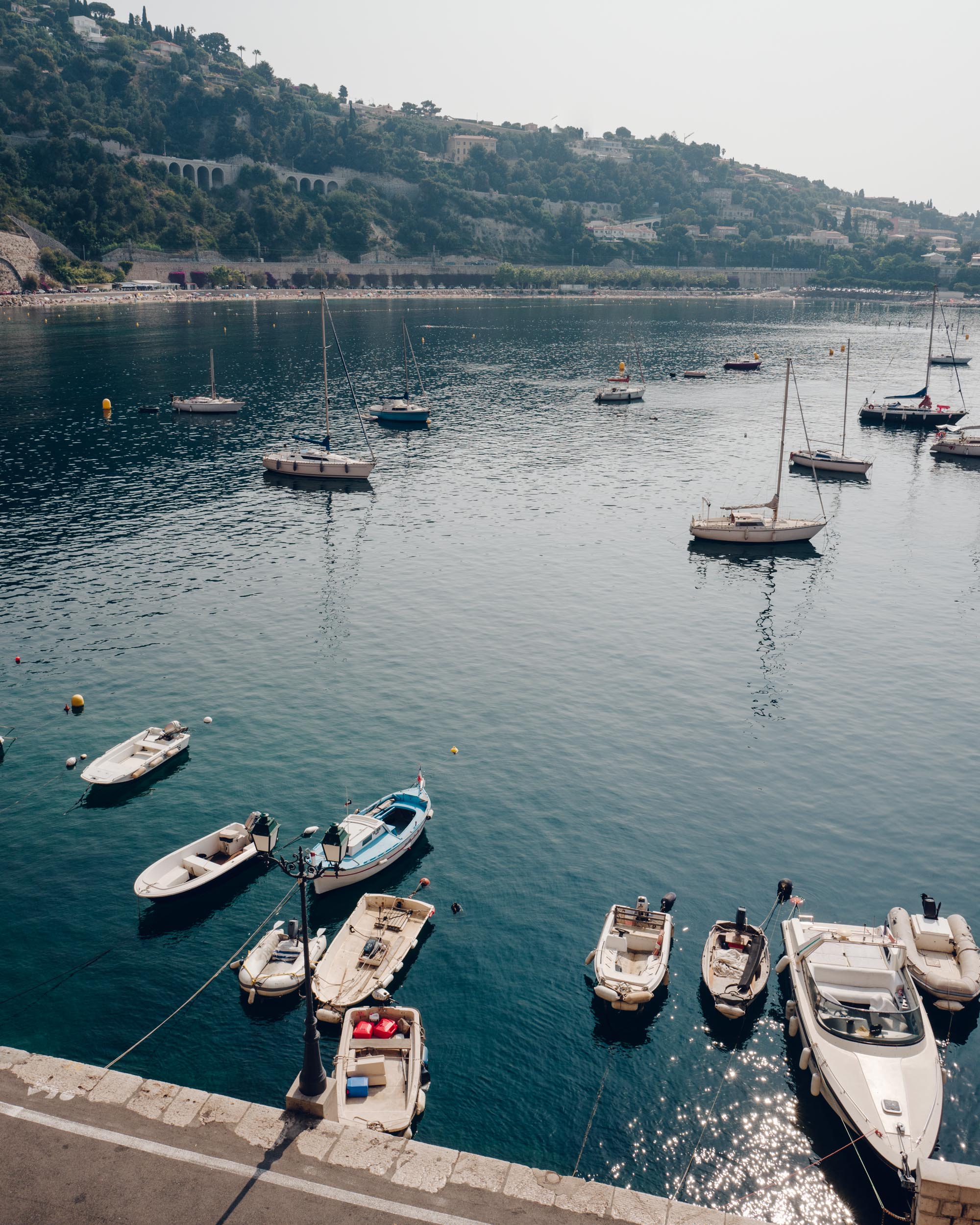 Villefranche-Sur-Mer boats in the French Riviera