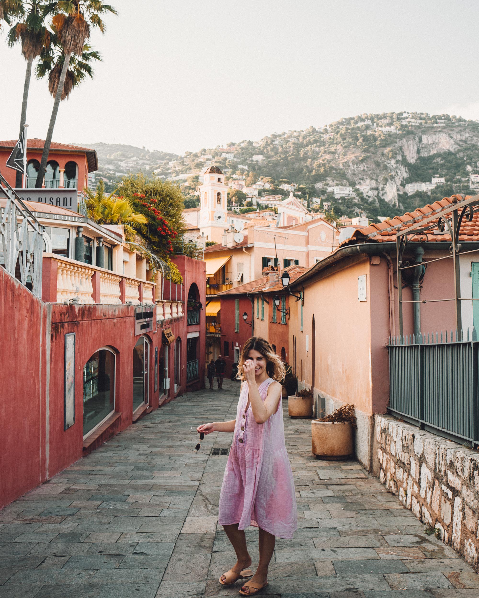 Dinner at Villefranche-Sur-Mer town in the French Riviera