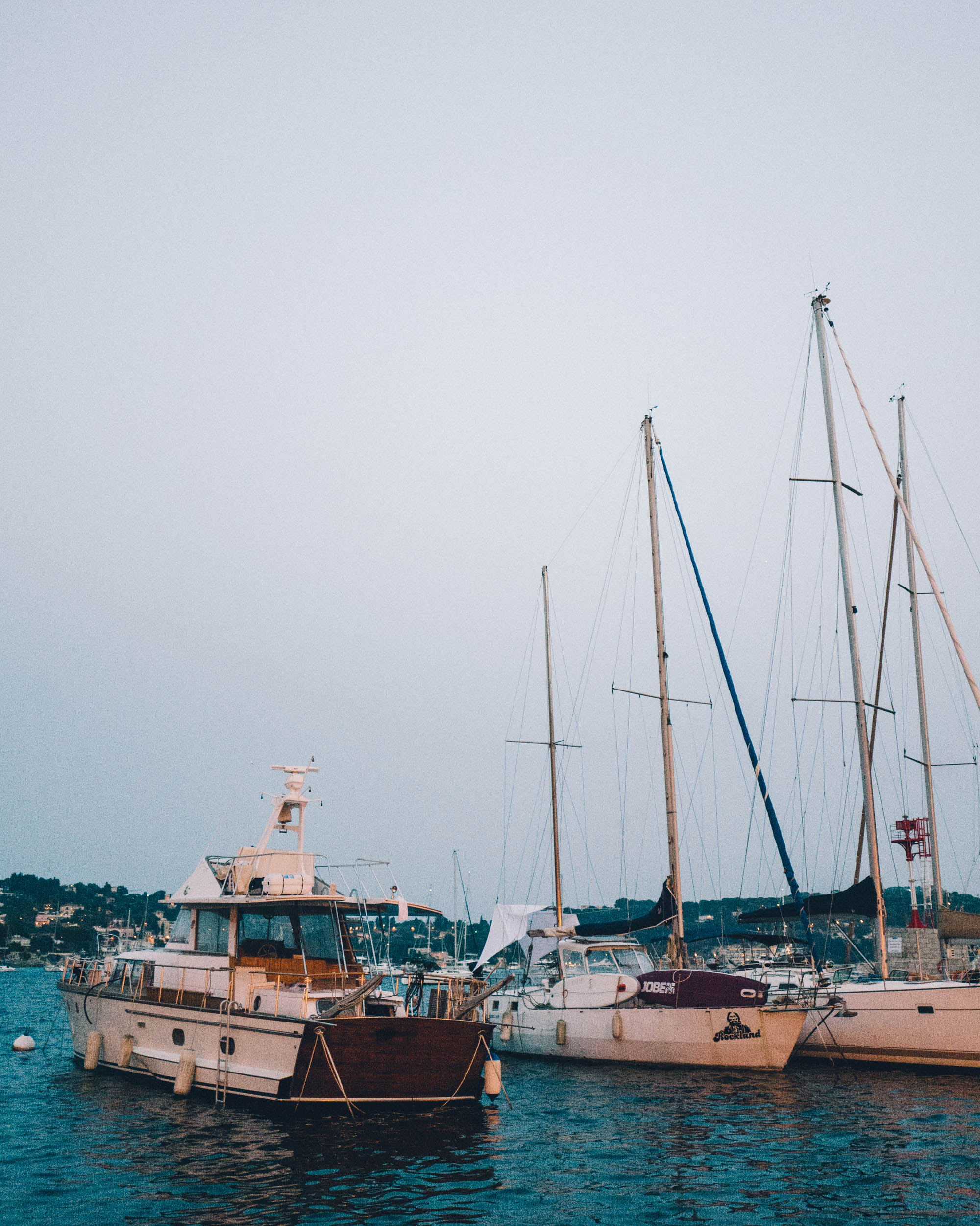 Villefranche-Sur-Mer harbor in the French Riviera