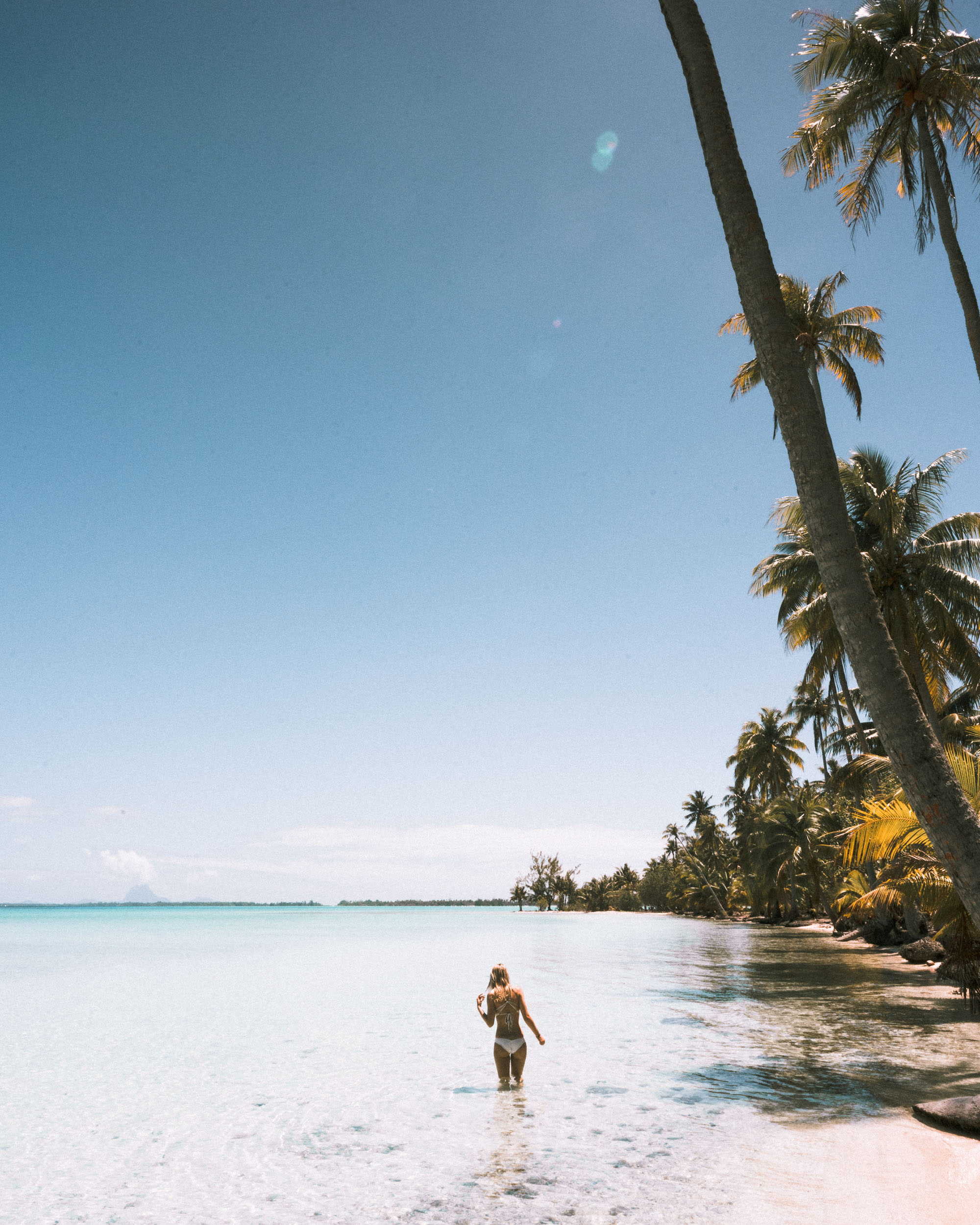 Clear blue water in tahiti french polynesia Find Us Lost