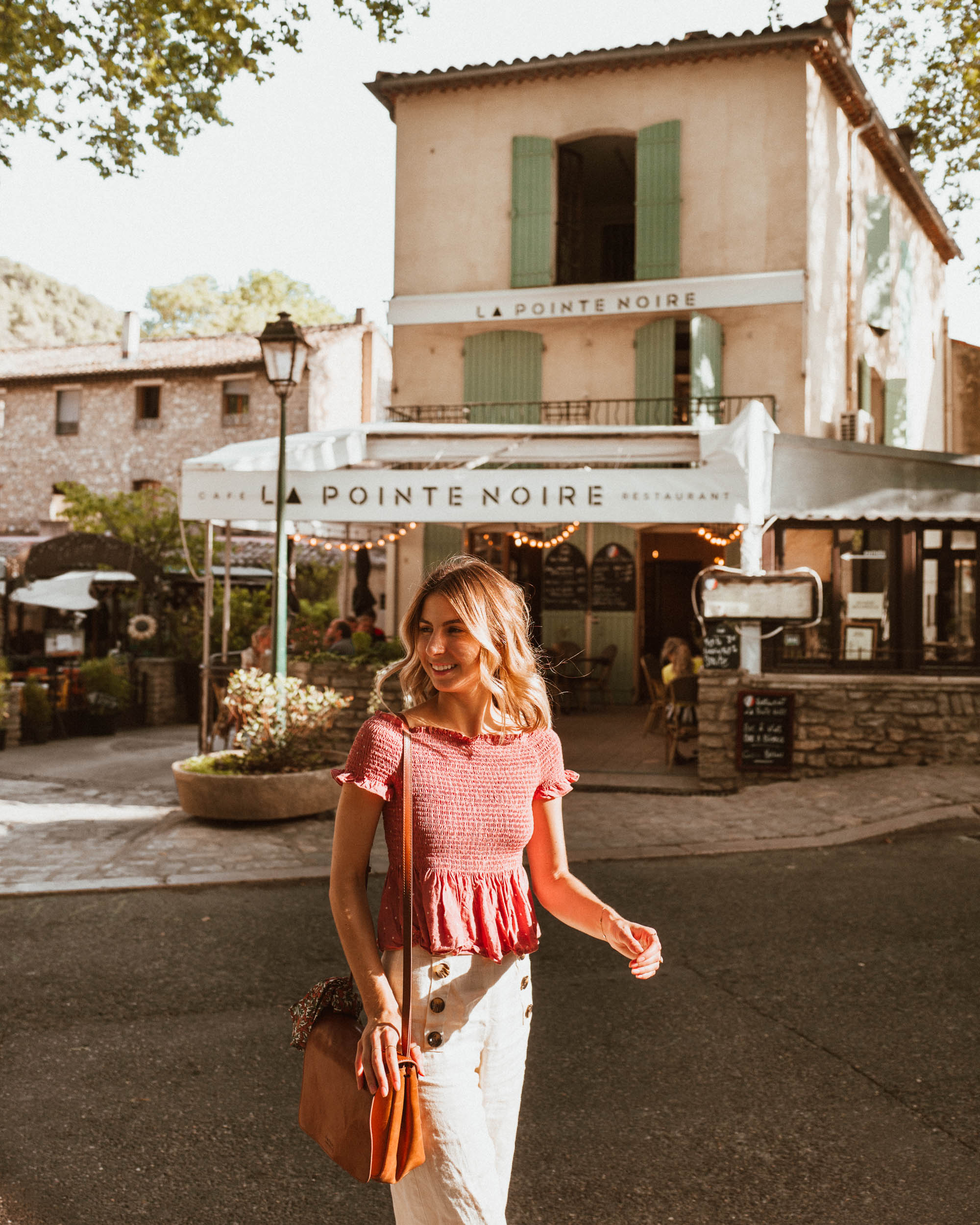 Fontaine de Vaucluse town near the river in Provence, South of France