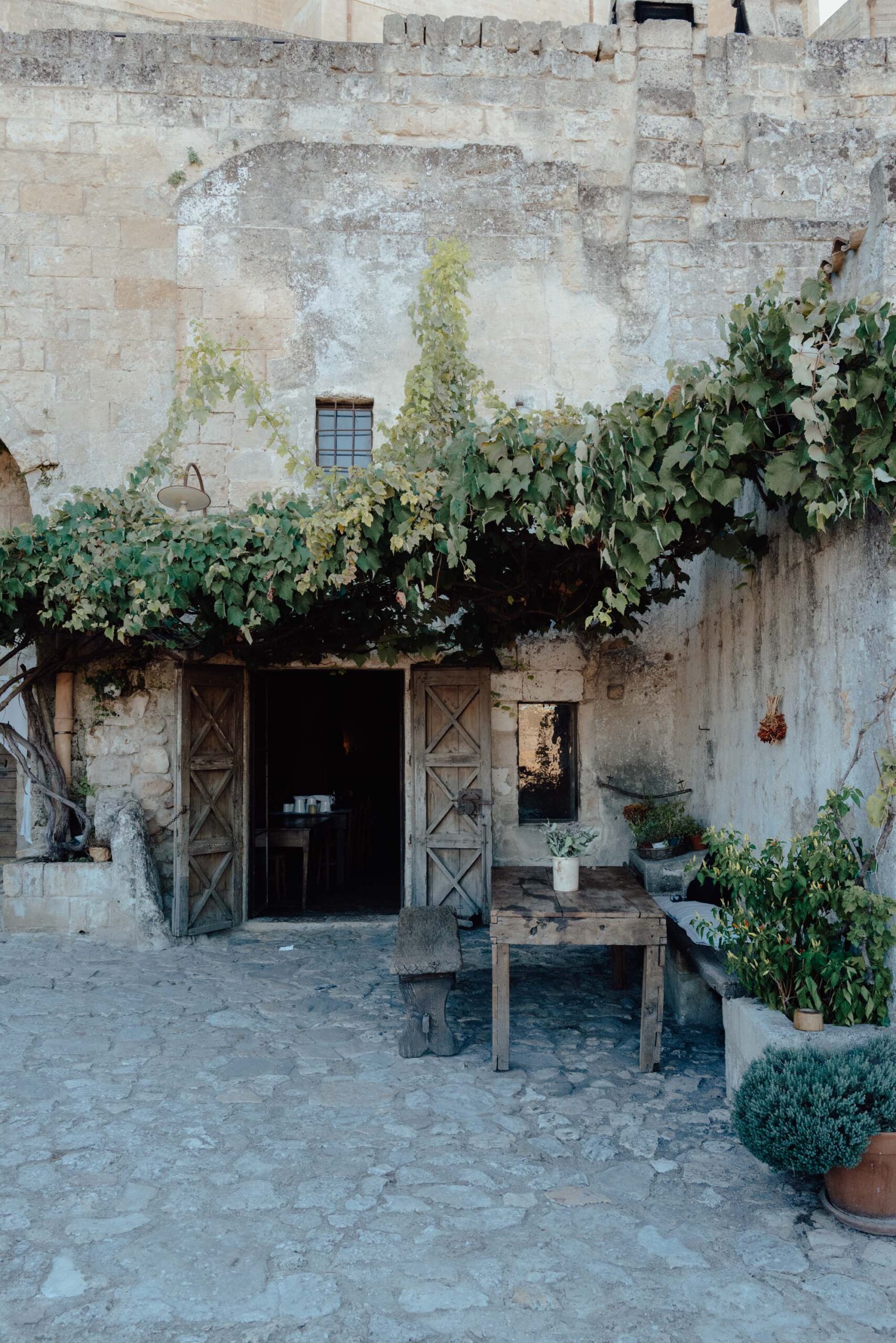 Sextantio Le Grotte Della Civita the ‘original’ cave hotel in Matera carved into the ancient Sassi on the edge of town
