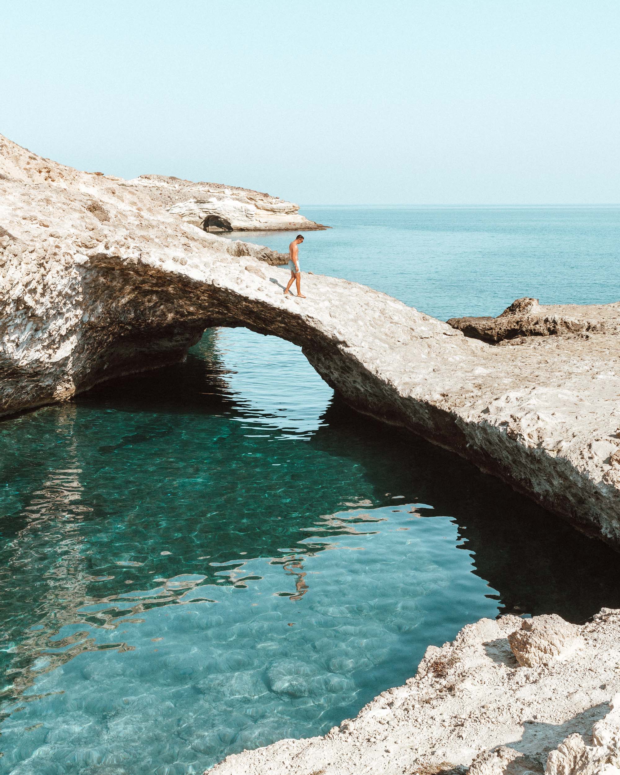 Papafragas beach in Milos, Greece via @finduslost