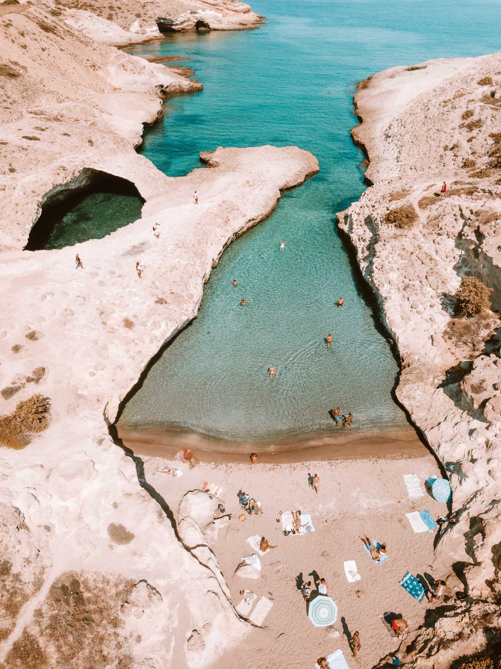 Papafragas Beach, Milos Greece Travel Guide via Find Us Lost