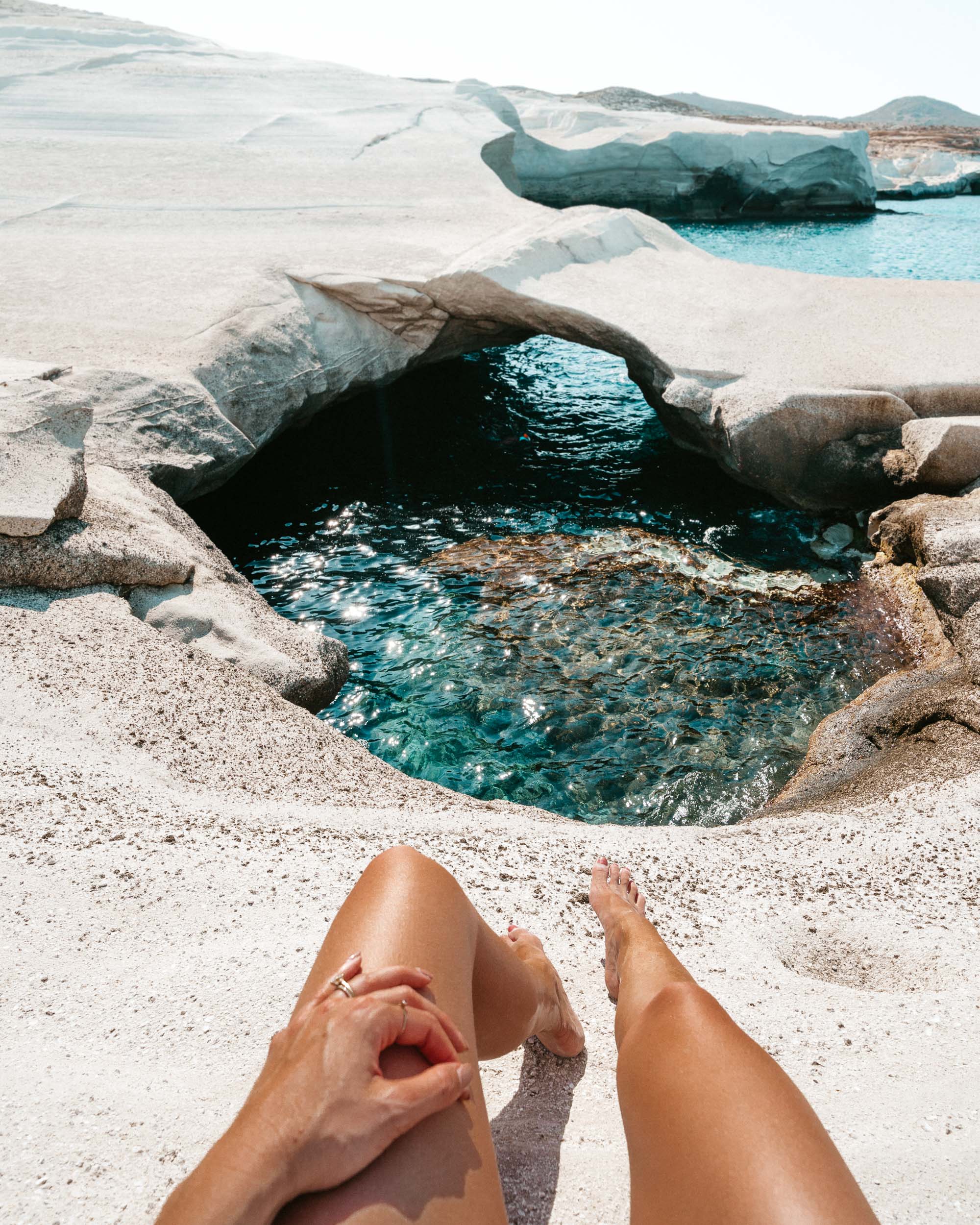 Sarakiniko beach in Milos Greece via @finduslost