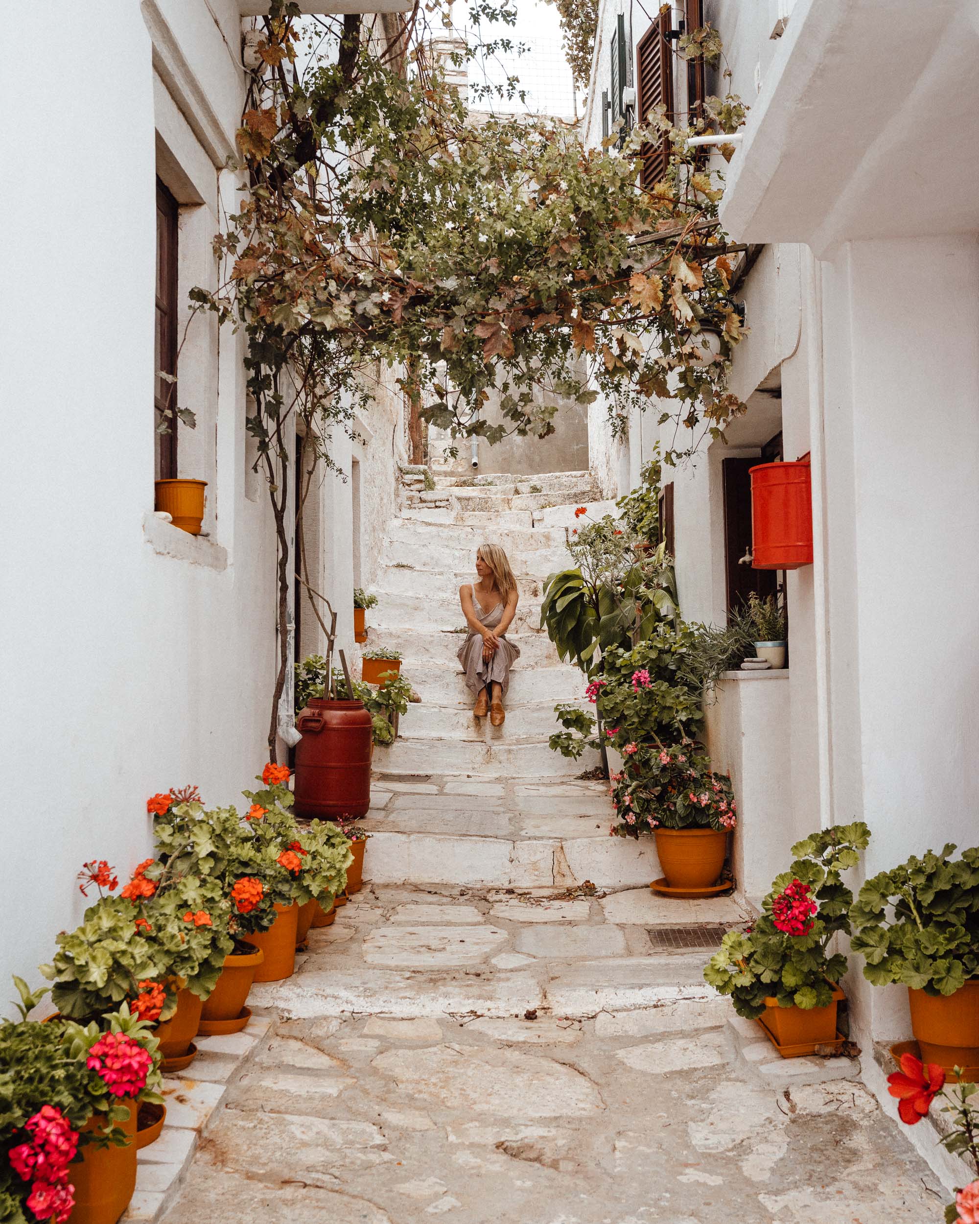 Apiranthos marble village in Naxos, Greek Islands via @finduslost