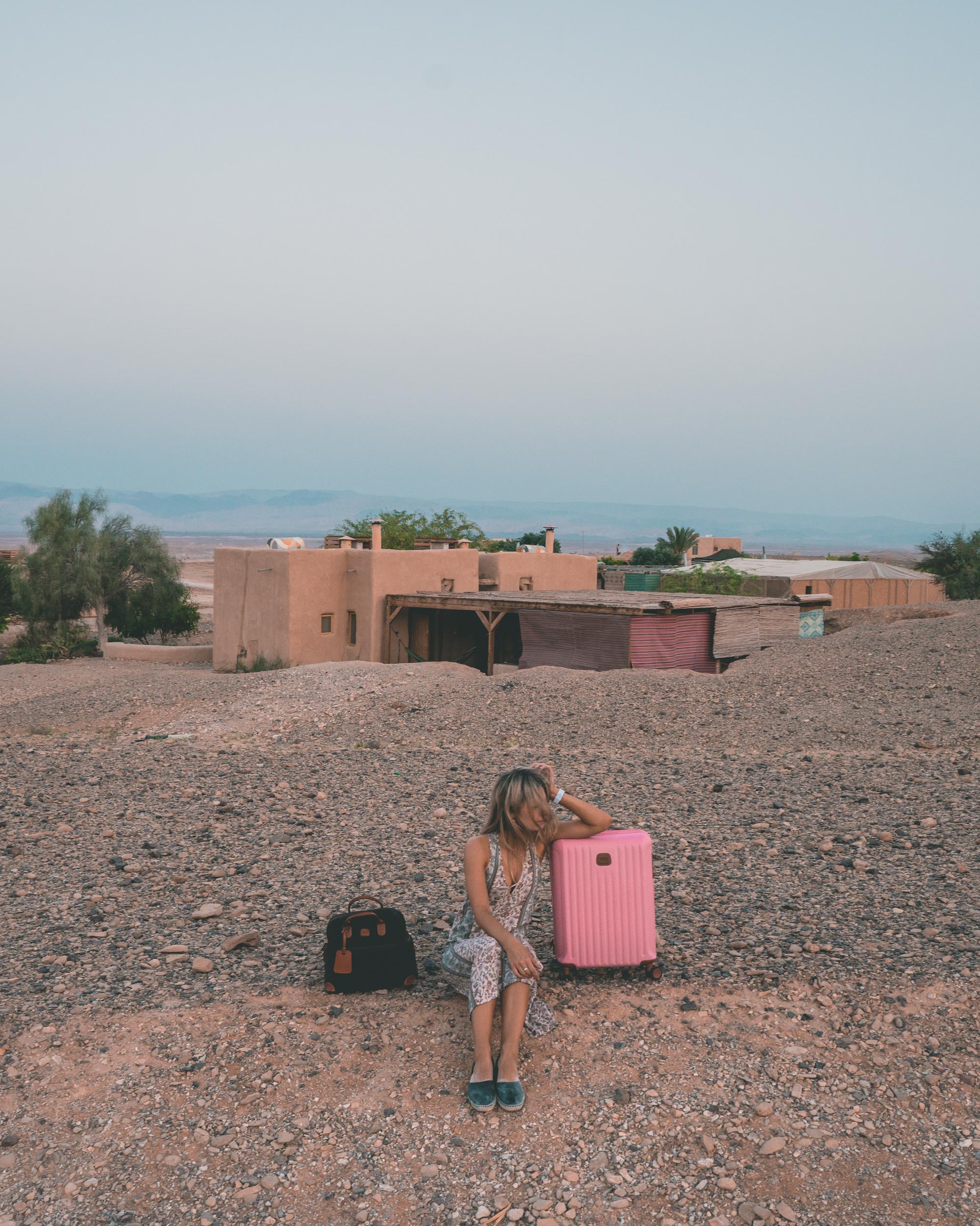 Camping in the negev desert in israel travel blogger selena taylor of find us lost
