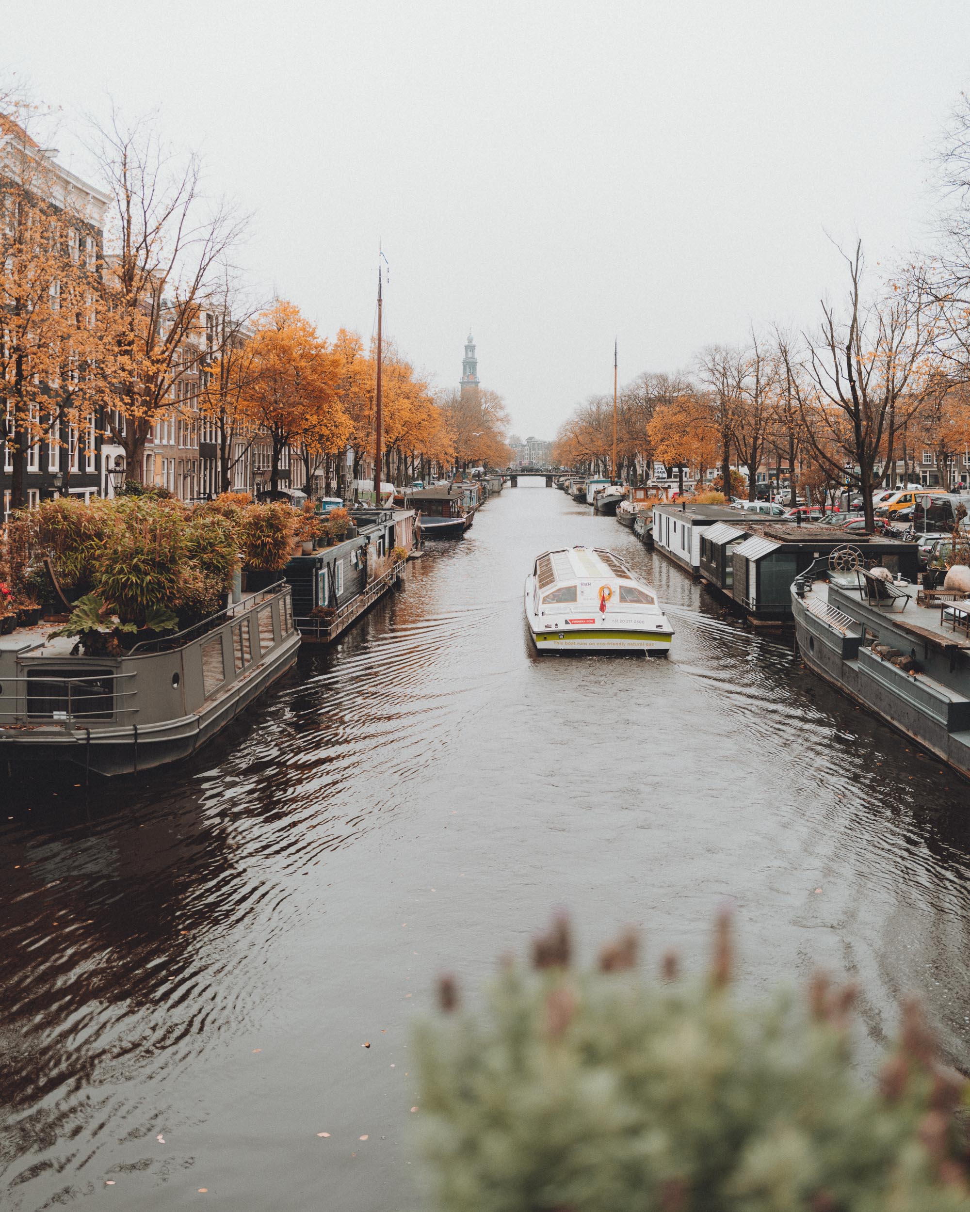 Fall in Amsterdam on the canals