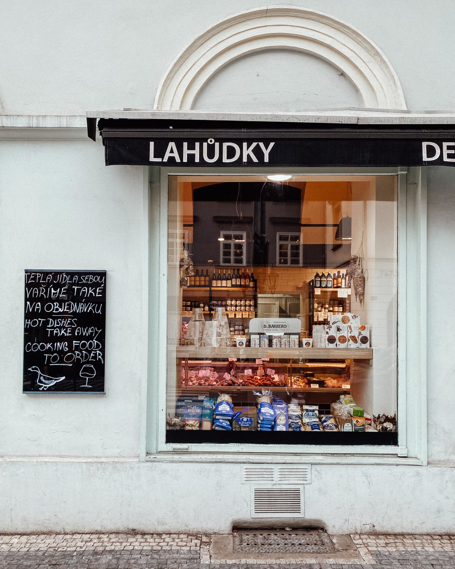 Deli in Prague Old Town Czech Republic