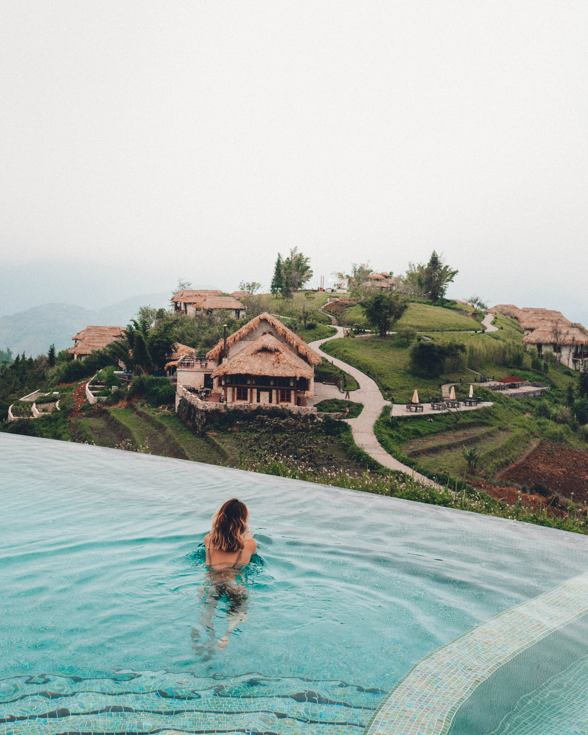 Topas Ecolodge in the rice fields of Sapa Vietnam