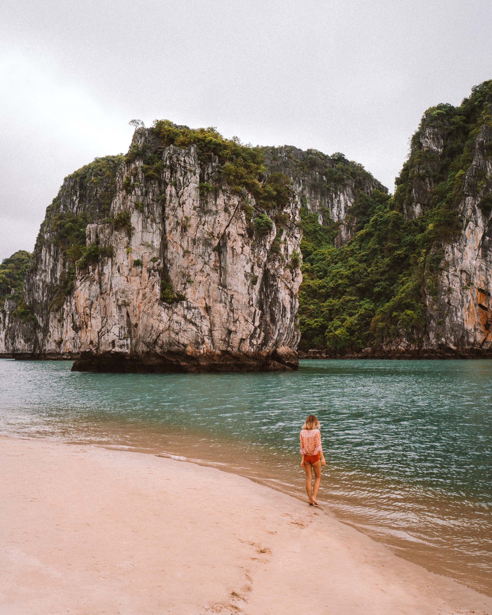 Beach in Ha Long Bay Vietnam