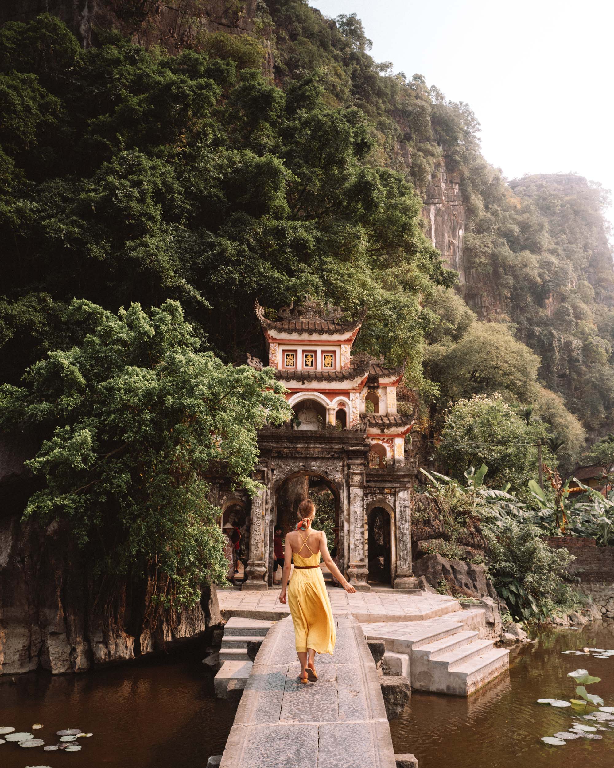 Bich Dong Pagoda in Tam Coc Vietnam