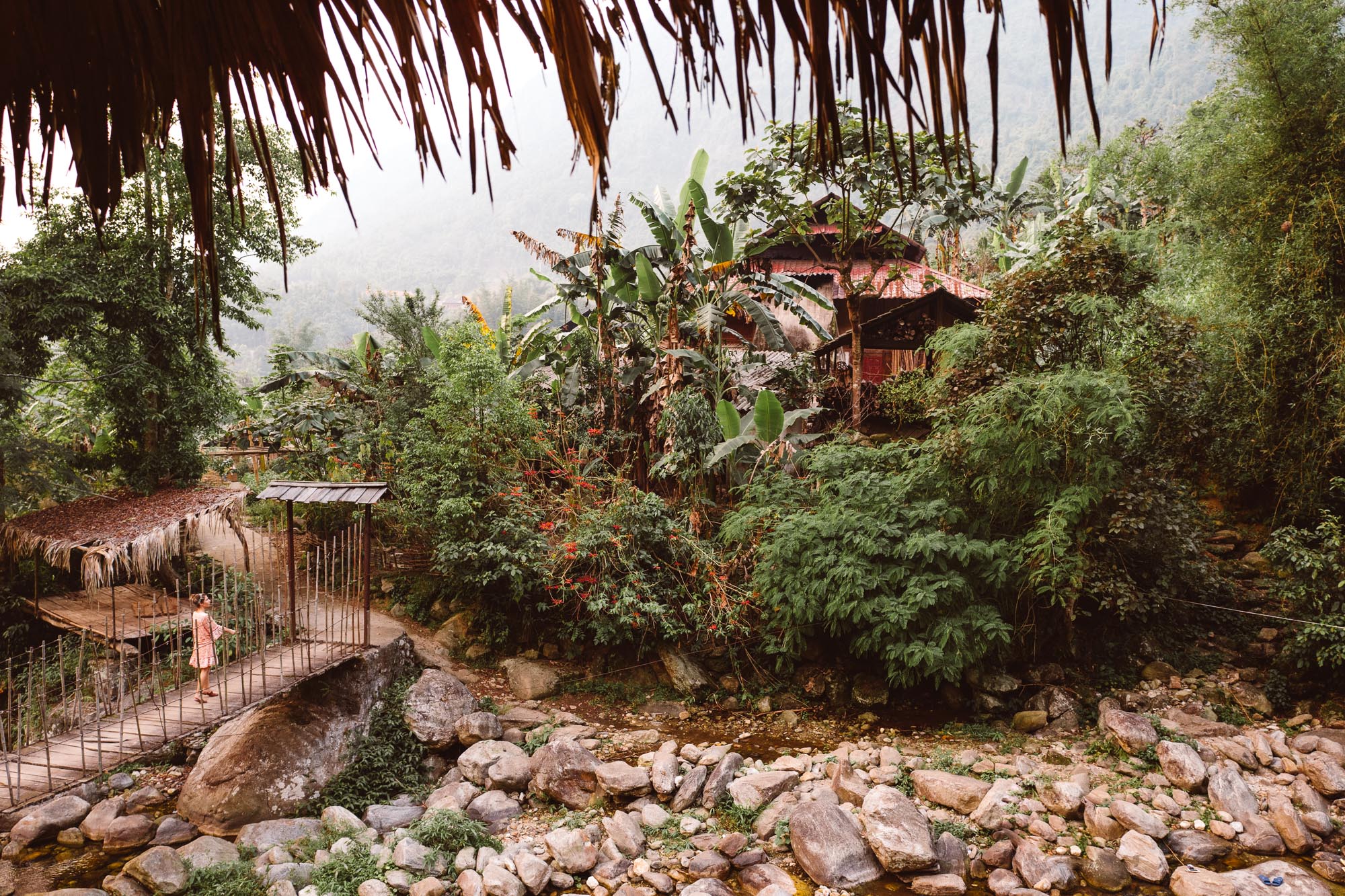 Red Dao Minority village in Sapa Vietnam