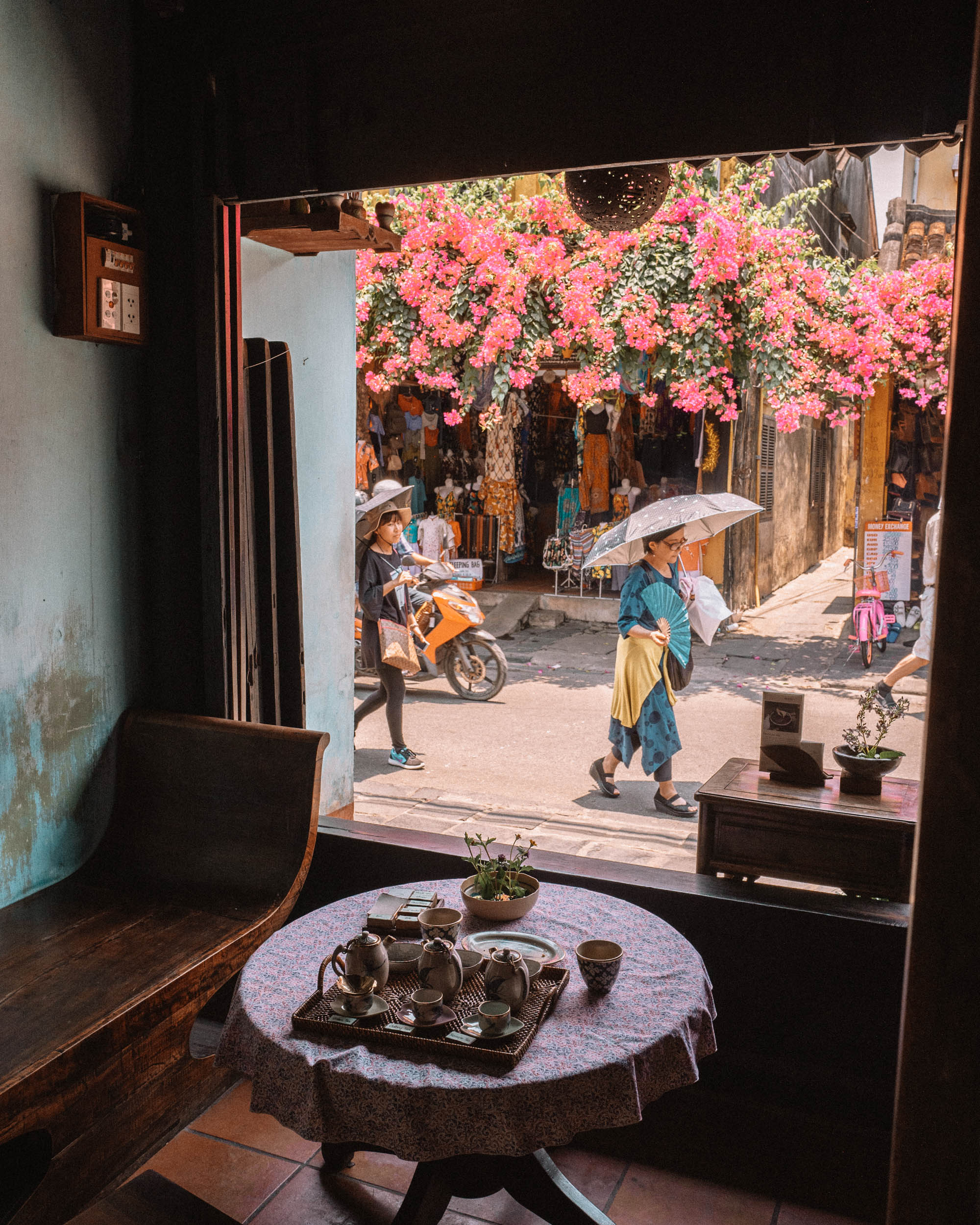 Reaching out teahouse in Hoi An ancient town Vietnam