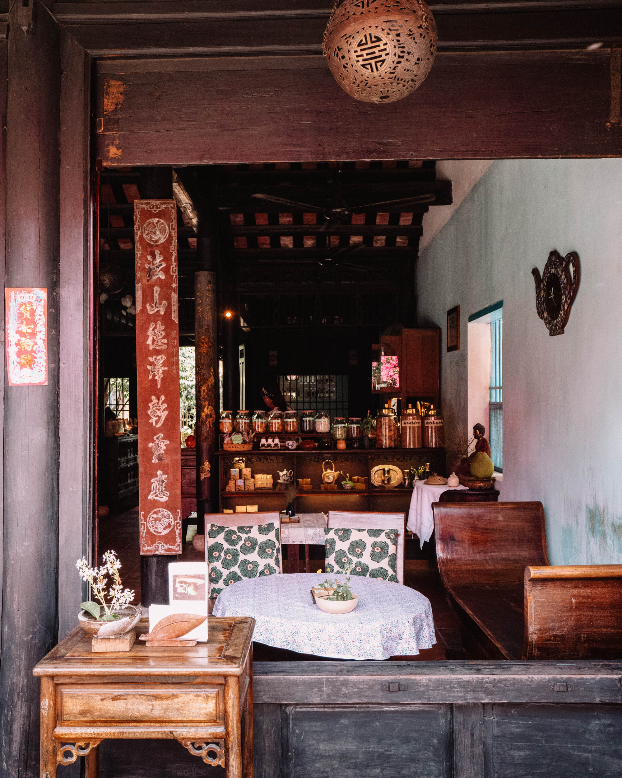 Reaching out teahouse in Hoi An ancient town Vietnam
