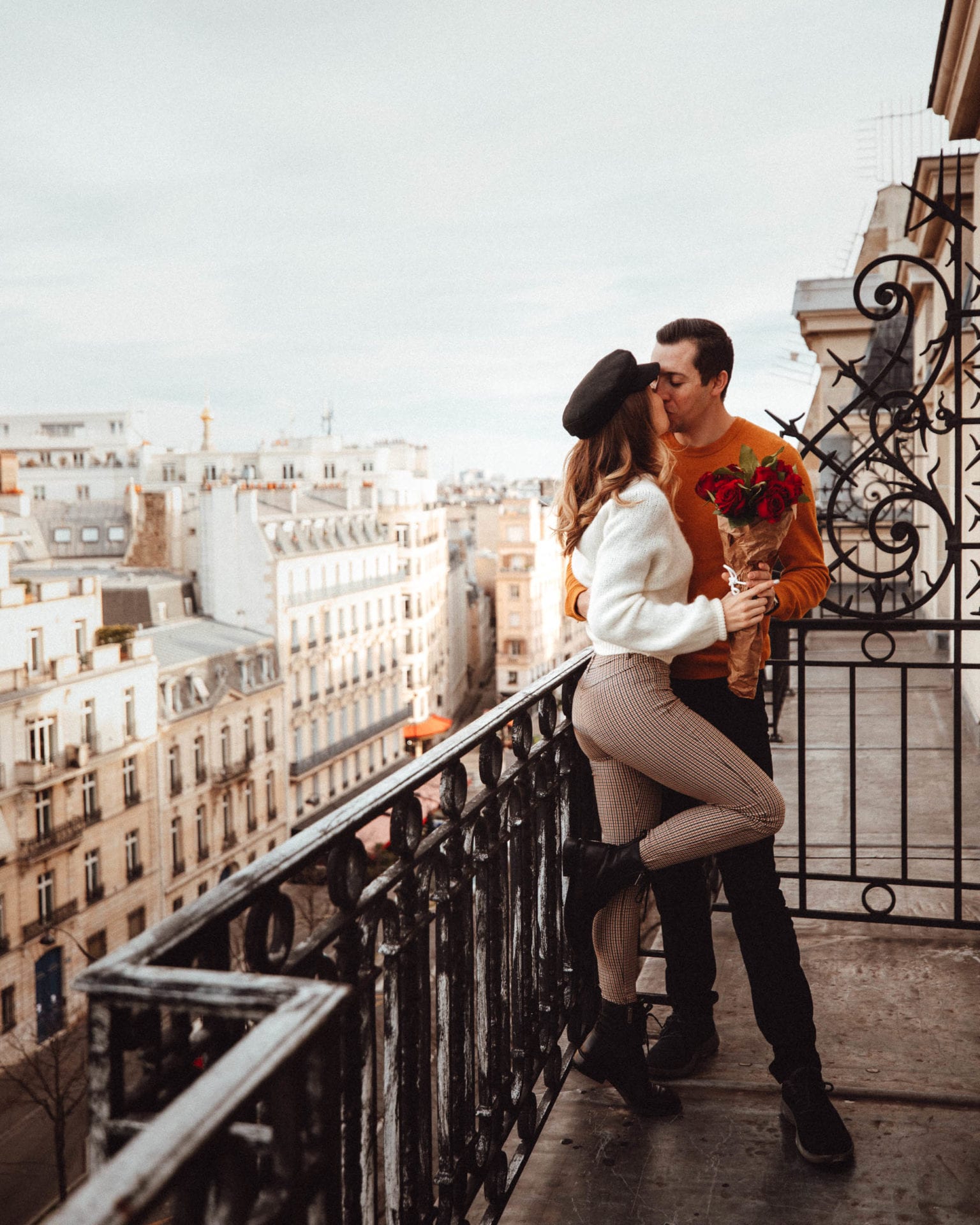 The balcony at Le Royal Monceau for Valentine's Weekend in Paris France