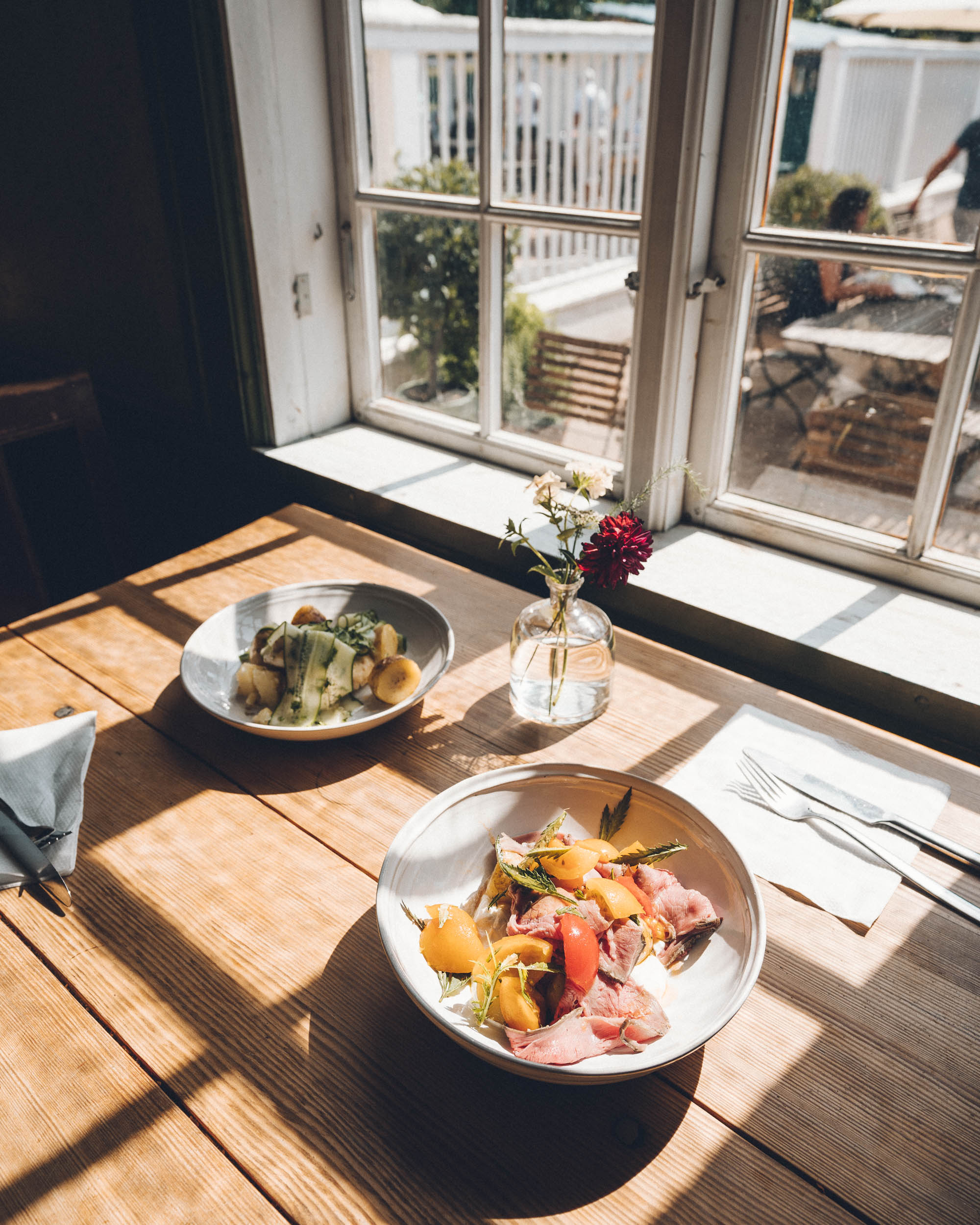 Lunch at Gunnebo House and Gardens in West Sweden near Gothenburg
