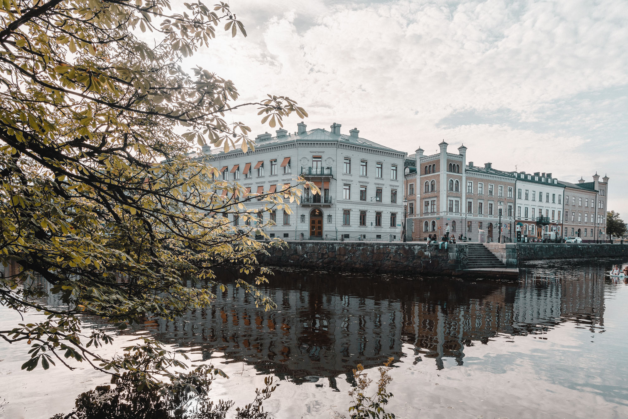 Gothenburg city at golden hour